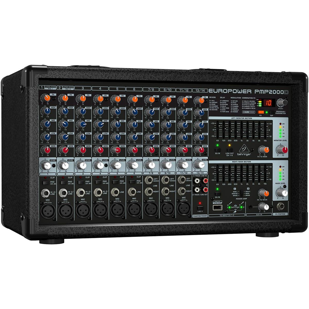 CONSOLA MEZCLADORA BEHRINGER PMP2000D