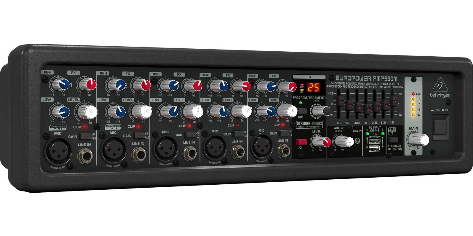 CONSOLA MEZCLADORA BEHRINGER PMP550M