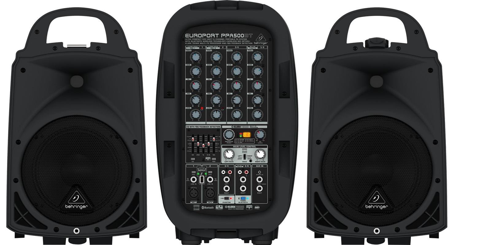 SISTEMA BEHRINGER PORTATIL MOD. PPA500BT