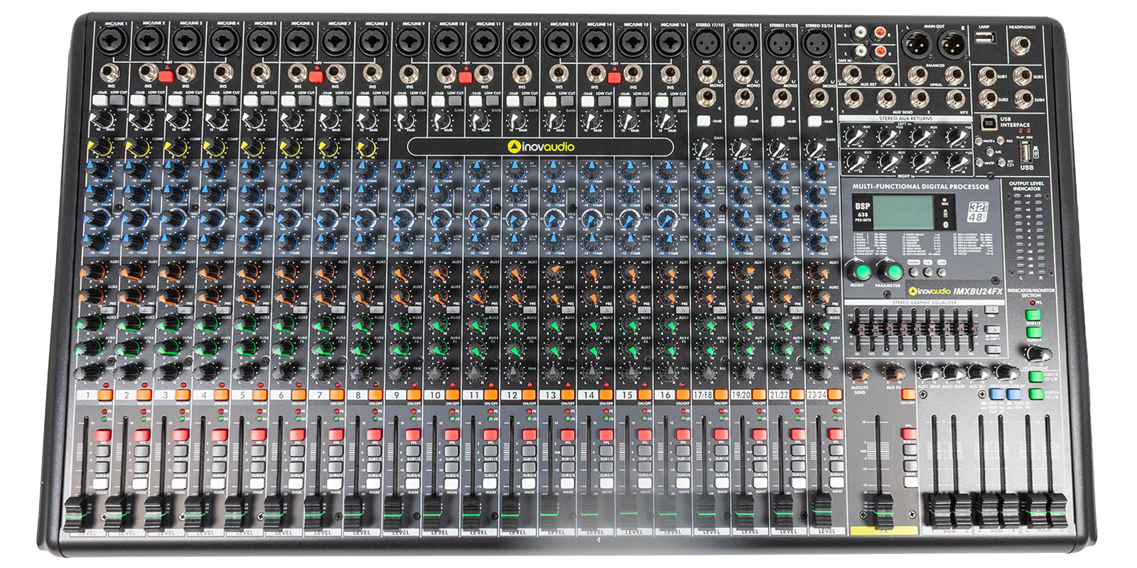 MEZCLADORA INOVAUDIO MOD. IMXBU24FX