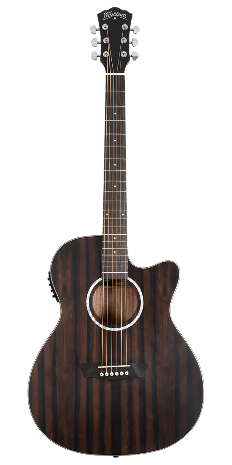 GUITARRA WASHBURN E/ACUS. MOD. EBONY ACE
