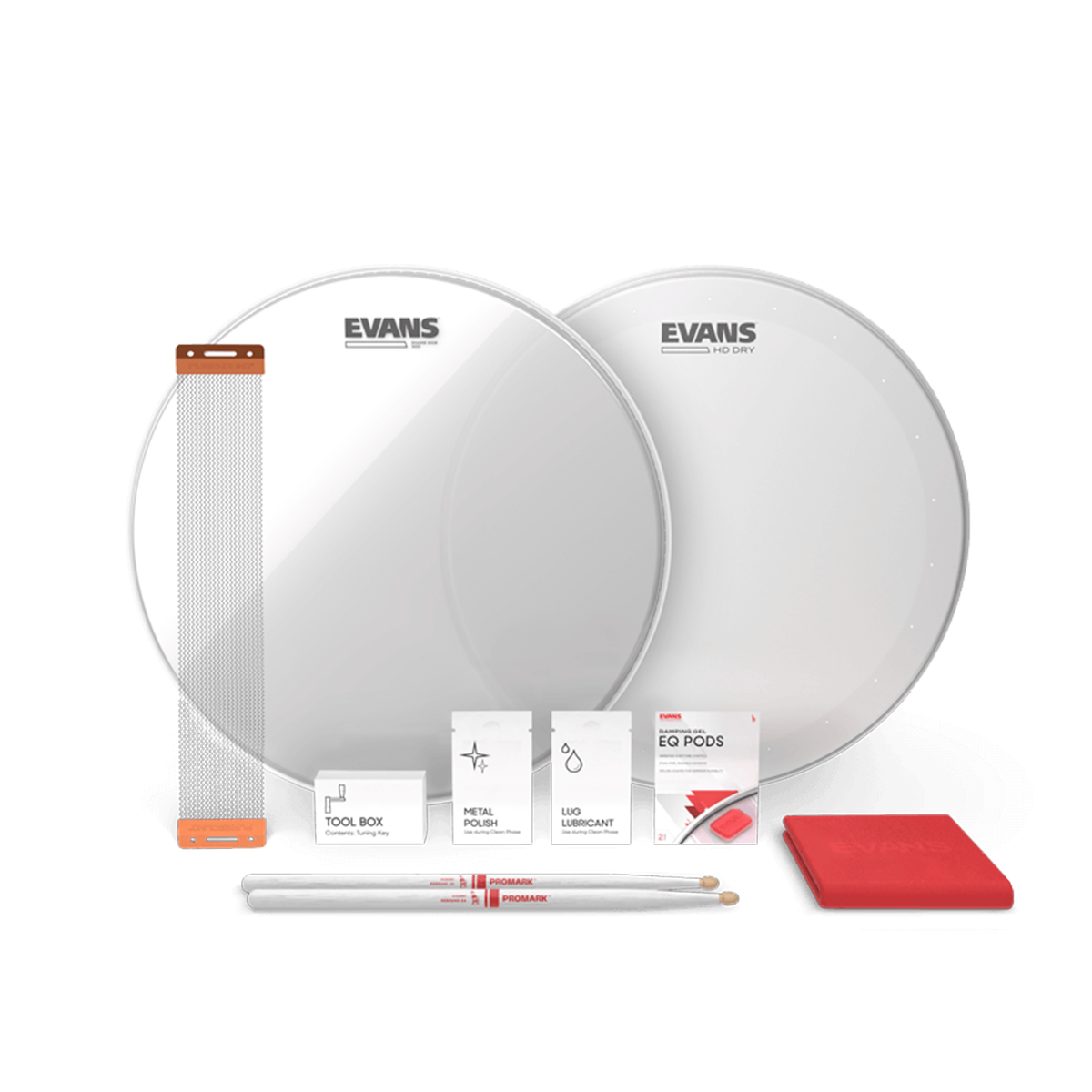 KIT PARCHE EVANS 13  MOD. ESTUK-13HDD-1