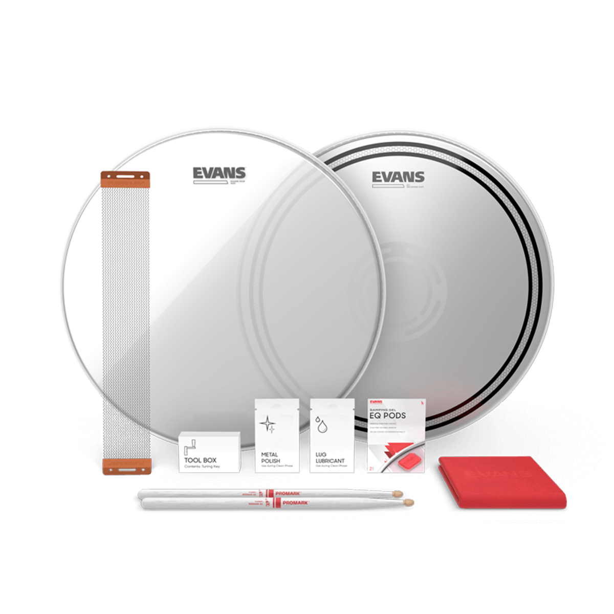 KIT PARCHE EVANS 14  MOD. ESTUK-14ECSRD-1