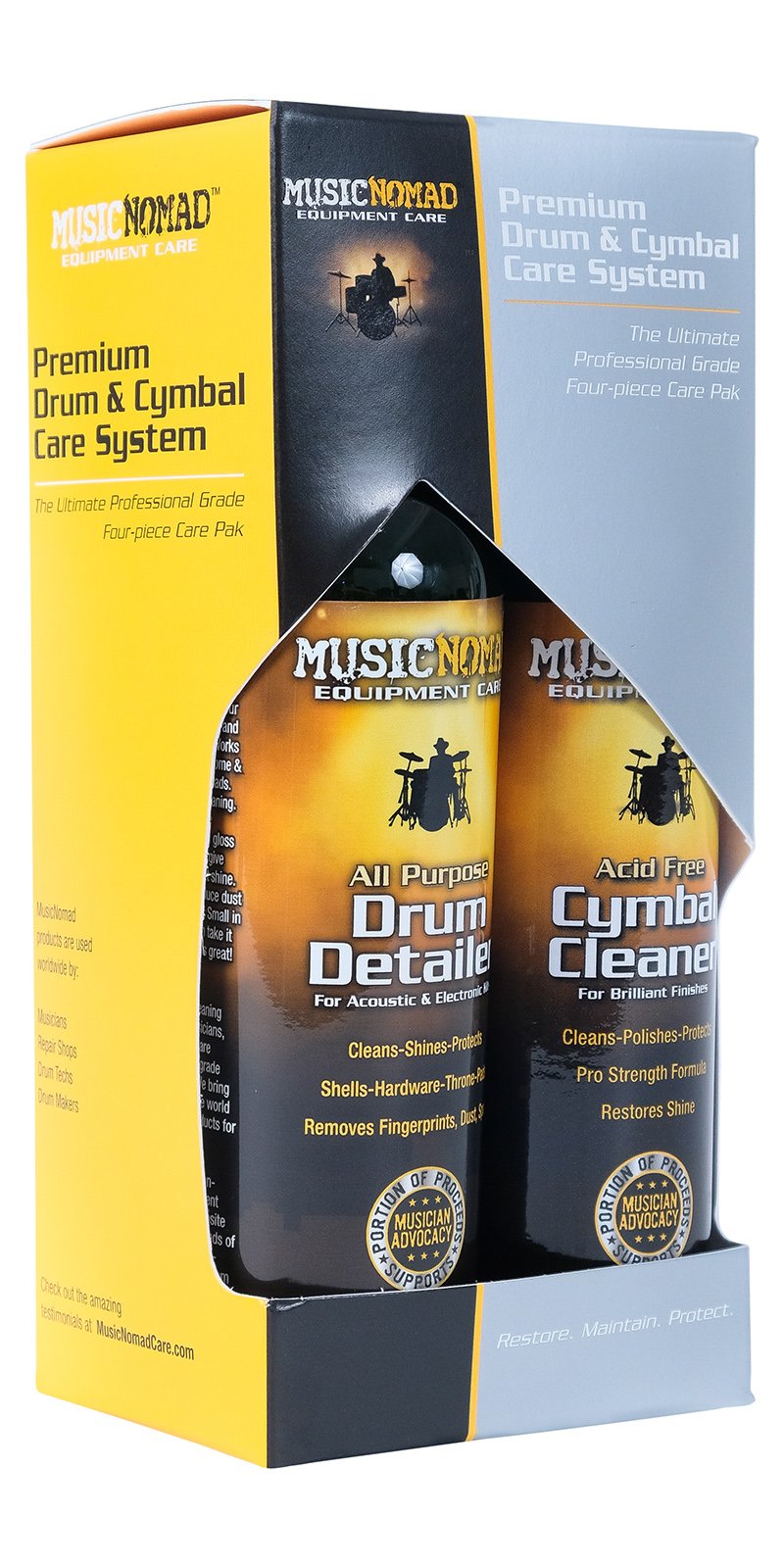KIT MUSIC NOMAD 4 PZ PREMIUM DRUM CARE