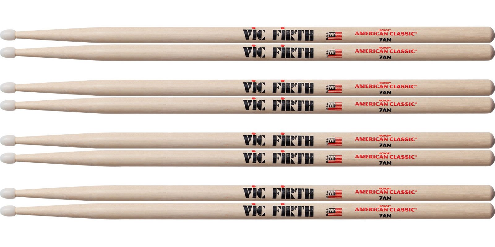BAQUETAS VIC FIRTH    7AN    4 X 3