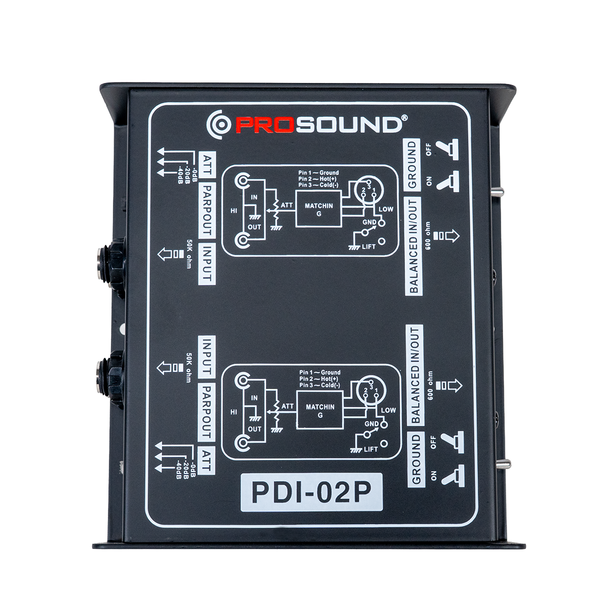CAJA DIRECTA PROSOUND MOD. PDI-02P